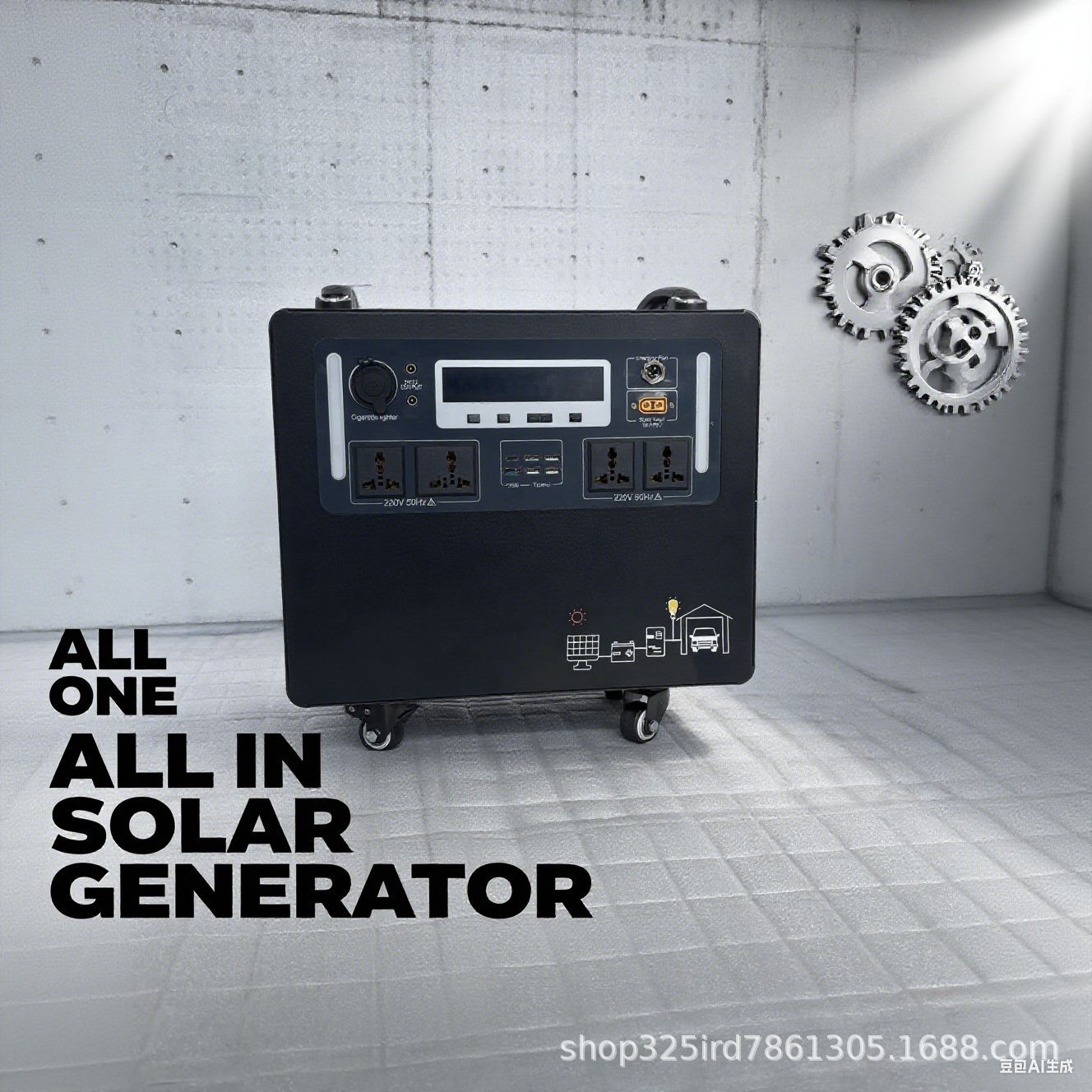 Solar Generator - Thuisbatterij-energievoorziening Zonne-energieopslagsysteem (geïntegreerd) Industrieel en commercieel