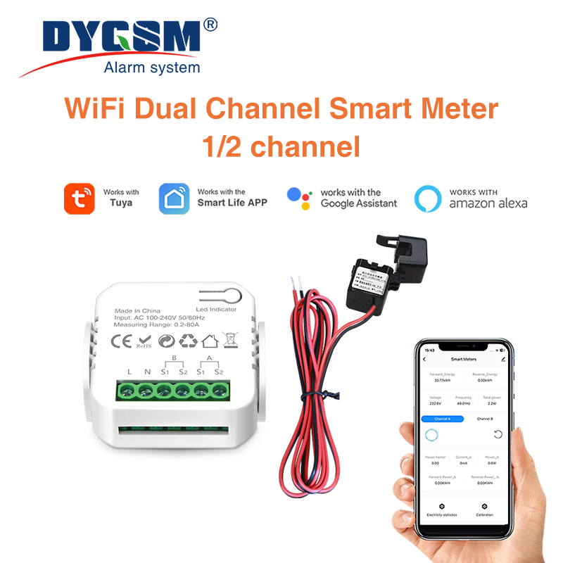 Energy Monitor Meter - Tuya Smart Wifi Intelligente energiemeter Zonne-PV-systeem