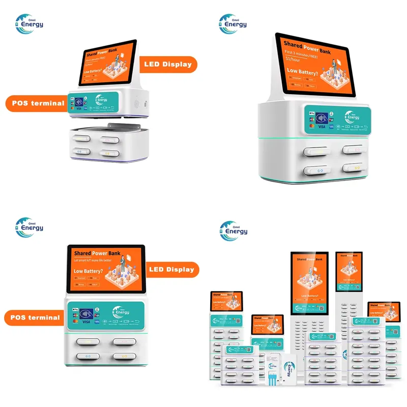 Portable Power Station - POS-terminal, kaartverkoopautomaat, gedeelde powerbankstation, mobiele telefoonopladestation,