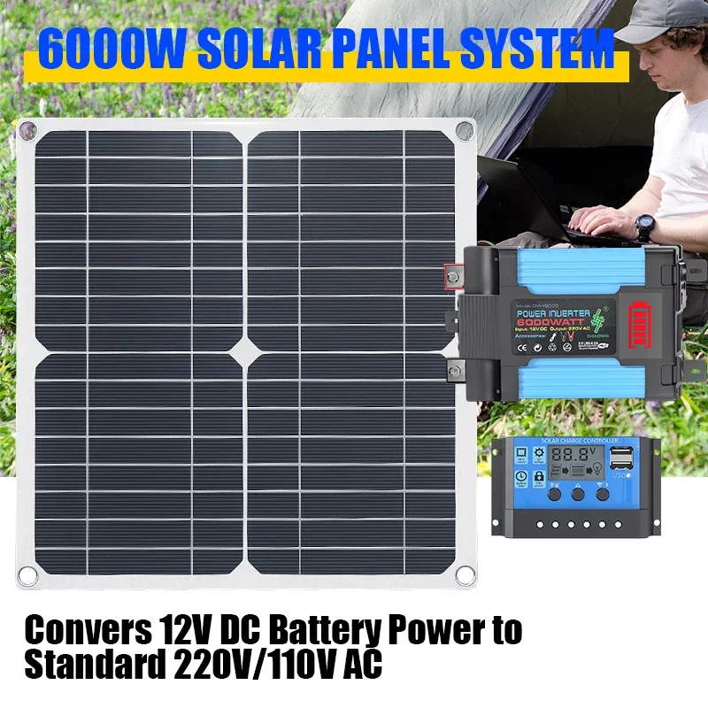 Solar Panel 200W - 6000W zonne-energiekit uitgerust met 200W zonnepanelen