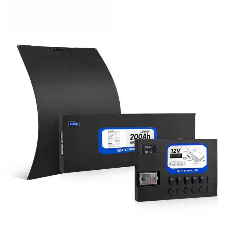Solar Panel 200W - Camping dubbel batterijsysteem inbegrepen 200W flexibel