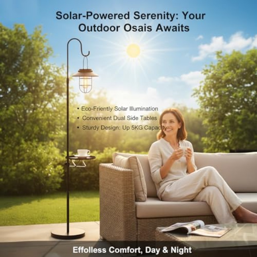 Solar tuinlamp met tafeltje, 6 - Solar Lamp recensie en prijs