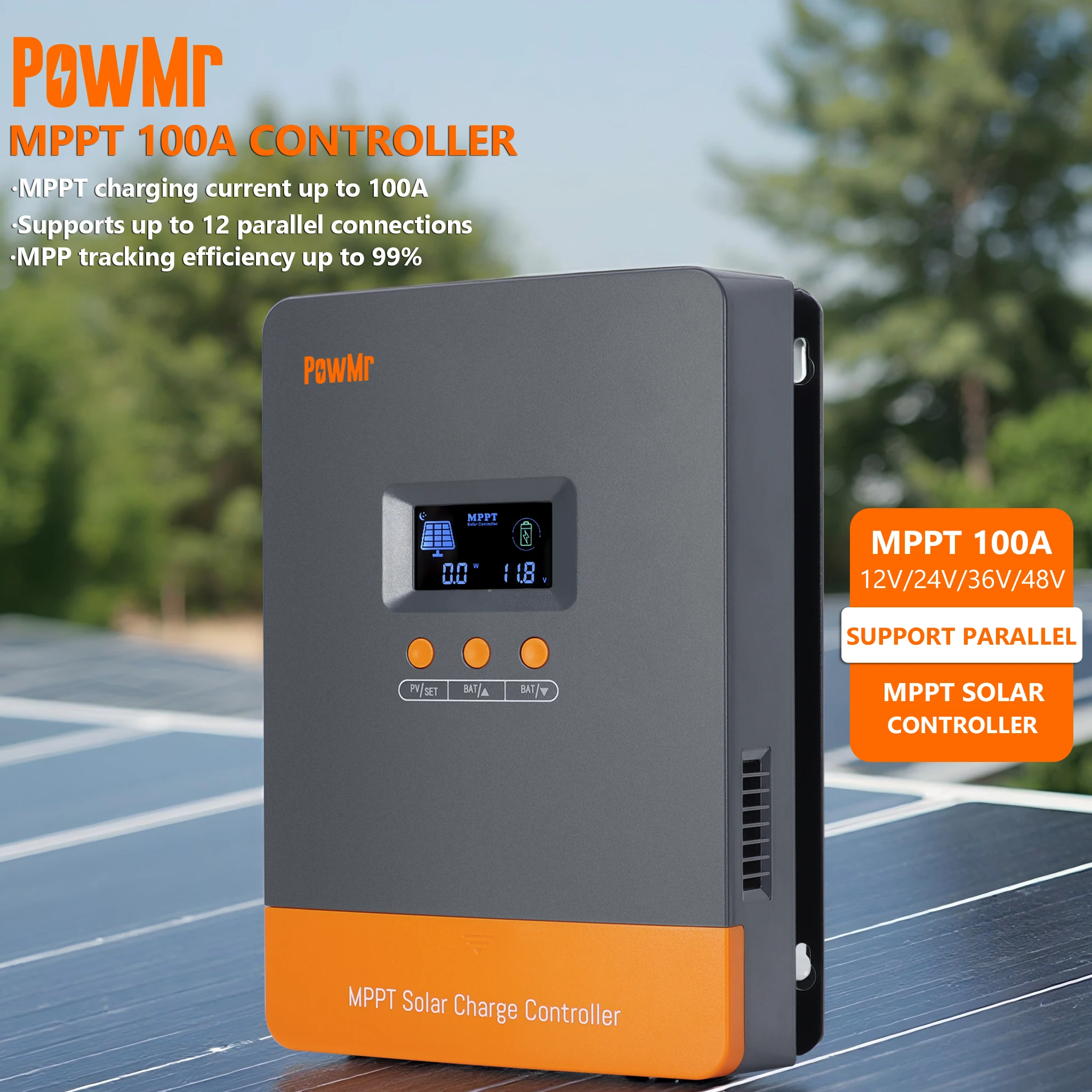 PowMr Hot Sale 12V 24V 48V Bat - Charge Controller Solar recensie en prijs