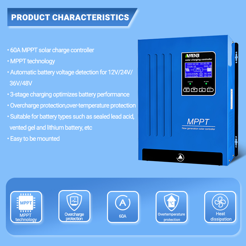 ANENJI MPPT 100A 80A 60A Zonne - Charge Controller Solar recensie en prijs
