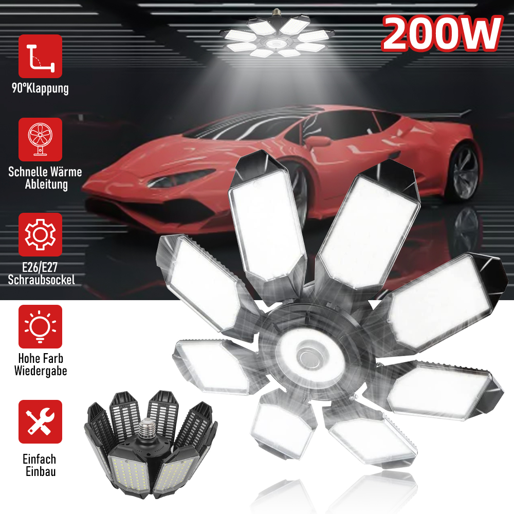 200W krachtige garagelamp LED  - Solar Panel 200W recensie en prijs
